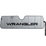 003956W01: JEEP WRANGLER SPECIFIC ACCORDION MATTE BLACK SUNSHADE - PLASTICOLOR