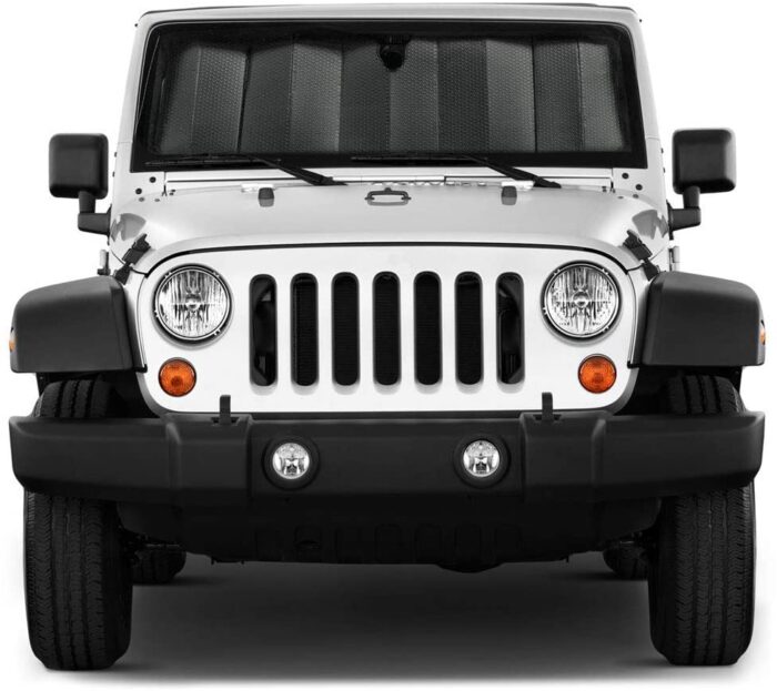 CFAS-101-BK: MATTE AUTO SHADE FOR JEEP WRANGLER - BLACK - BDK USA - Image 3