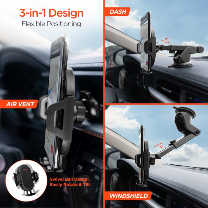15289: 3-IN-1 UNIVERSAL PHONE MOUNT KIT -  HYPERGEAR - Image 3
