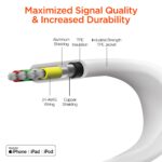 15378: USB TO MFI LIGHTNING FLEXI 6FT. CHARGE & SYNC FLAT CABLE - WHITE - HYPERGEAR - Image 6
