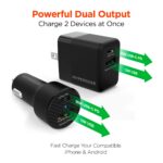 15409: 20W USB-C PD DUAL OUTPUT WALL + CAR CHARGER BUNDLE - BLACK - HYPERGEAR - Image 3