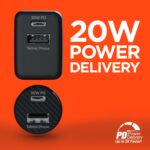 15409: 20W USB-C PD DUAL OUTPUT WALL + CAR CHARGER BUNDLE - BLACK - HYPERGEAR - Image 4
