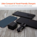 15409: 20W USB-C PD DUAL OUTPUT WALL + CAR CHARGER BUNDLE - BLACK - HYPERGEAR - Image 9