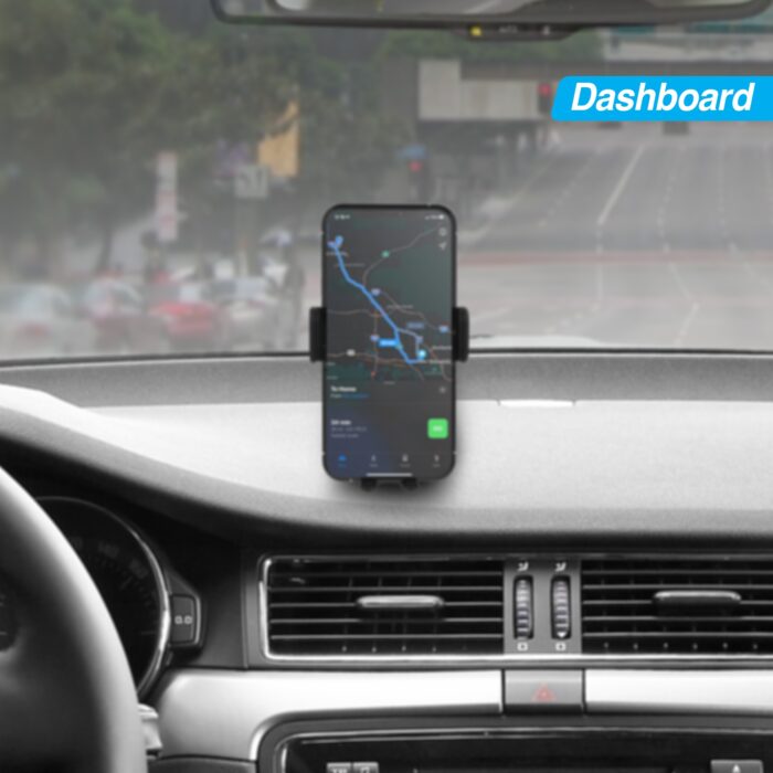 15425: SMART GRIP WIRELESS CHARGING CAR MOUNT - BLACK -  NAZTECH - Image 5