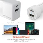 15408: 20W USB-C PD DUAL OUTPUT WALL + CAR CHARGER BUNDLE - WHITE - HYPERGEAR - Image 10