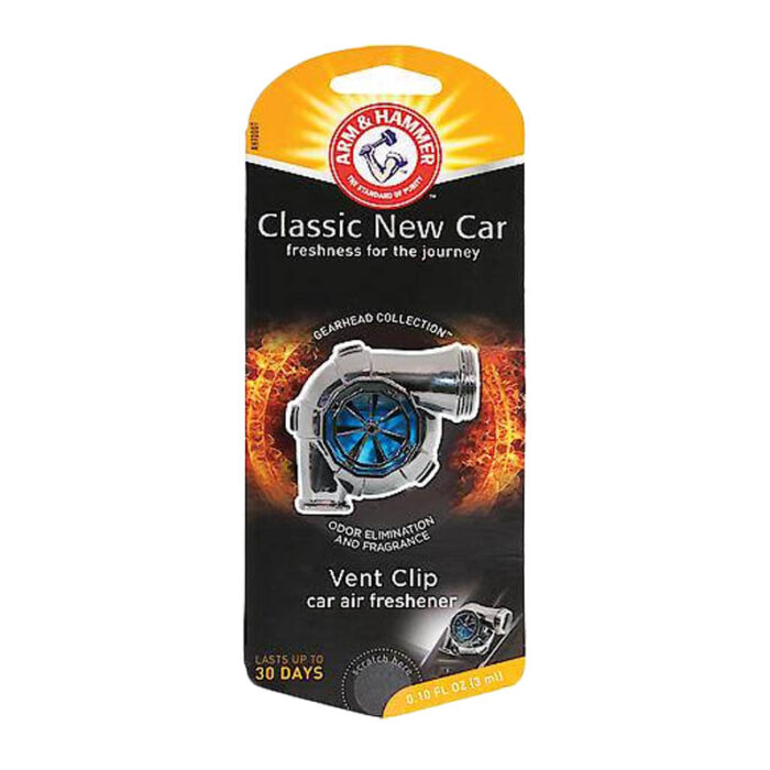 AH7000T: GEARHEAD TURBO VENT CLIP AIR FRESHENER - NEW CAR - ARM & HAMMER - Image 2