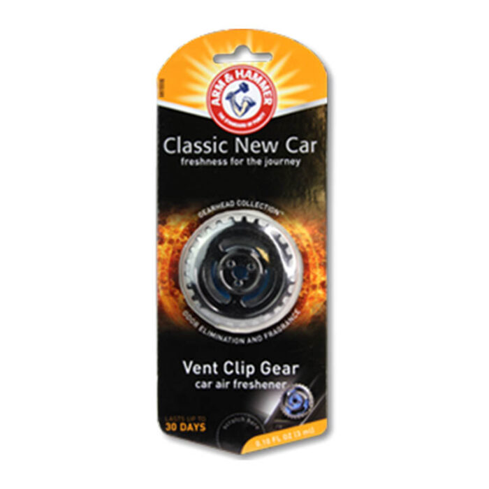 AH7000G: GEARHEAD GEAR  VENT CLIP AIR FRESHENER - NEW CAR - ARM & HAMMER - Image 2