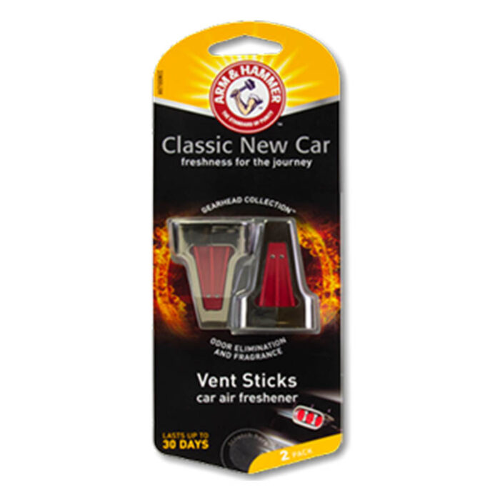 AH7100NEC: GEARHEAD VENT CLIP AIR FRESHENER - NEW CAR - ARM & HAMMER - Image 2