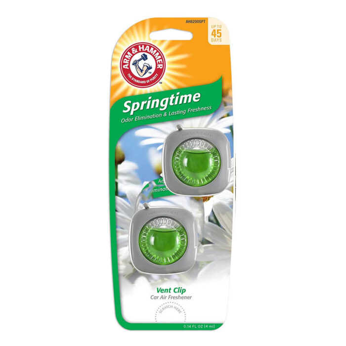 AH8202SPT: 2 PACK VENT CLIP AIR FRESHENER - SPRING TIME - ARM & HAMMER - Image 2