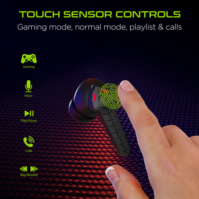 15524: COBRASTRIKE TRUE WIRELESS GAMING EARBUDS - HYPERGEAR - Image 2