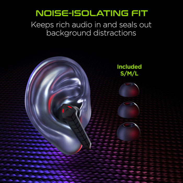 15524: COBRASTRIKE TRUE WIRELESS GAMING EARBUDS - HYPERGEAR - Image 9