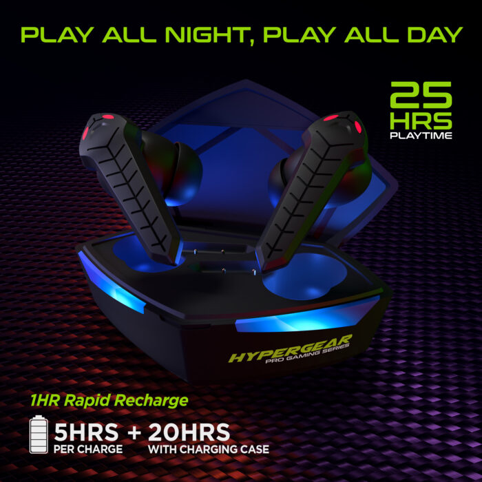 15524: COBRASTRIKE TRUE WIRELESS GAMING EARBUDS - HYPERGEAR - Image 12