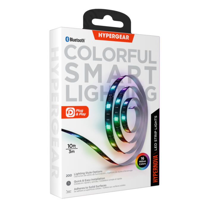 15597: HYPERNOVA LED 10FT MULTI-COLOR STRIP LIGHTS - HYPERGEAR - Image 2