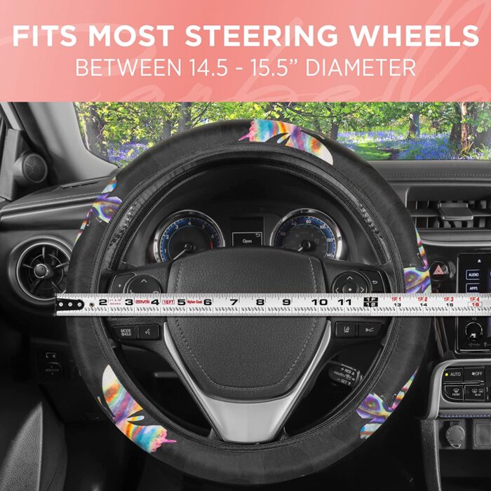 CBSC-5953-BK: CARBELLA BUTTERFLY SEAT LINERS W/ STEERING WHEEL COVER - BDK USA - Image 4