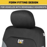 CASC-2274-BK/GR: CATERPILLAR MESH FLEX SEAT COVERS - BLACK & GRAY - BDK US - Image 6