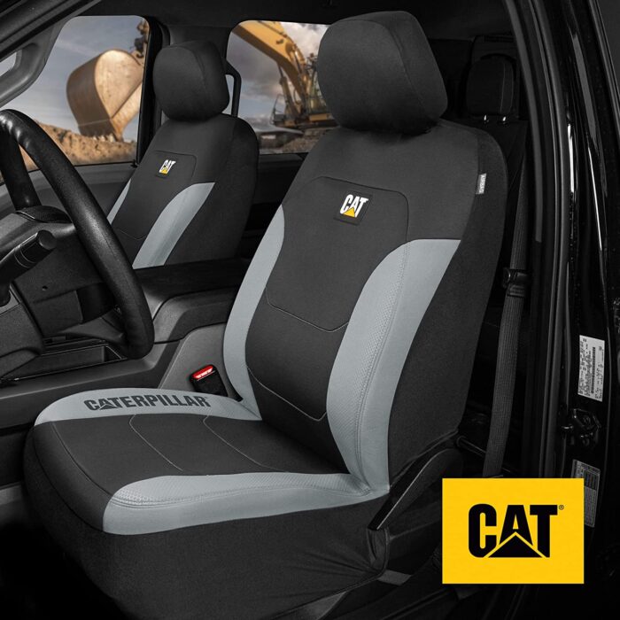 CASC-2274-BK/GR: CATERPILLAR MESH FLEX SEAT COVERS - BLACK & GRAY - BDK US - Image 7