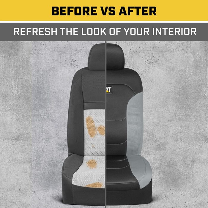 CASC-2274-BK/GR: CATERPILLAR MESH FLEX SEAT COVERS - BLACK & GRAY - BDK US - Image 3