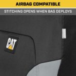 CASC-2274-BK/GR: CATERPILLAR MESH FLEX SEAT COVERS - BLACK & GRAY - BDK US - Image 5