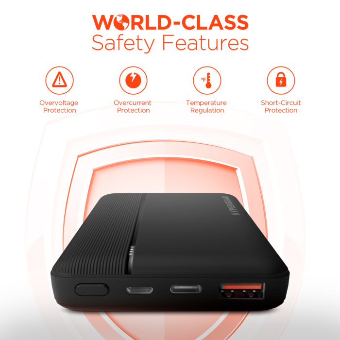 15457: 10000mAh 20W USB-C PD FAST CHARGE POWER BANK - HYPERGEAR - Image 7