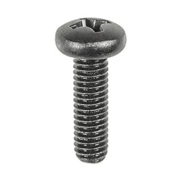 18769 Phillips Pan Hd. License Plate Screw Black M6-1.0 X 20mm