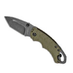 Kershaw 8750 Shuffle II Multi-Function Folding Knife 2.25 inch BlackWashed Tanto Blade, Green Handles
