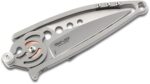 Columbia River CRKT 5102N Ed Van Hoy Snap Lock Folding Knife 2.554 inch Plain Blade, Stainless Steel Handles