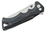 Columbia River CRKT 5225 Brian Tighe BT Fighter Flipper Knife 3.64 inch Stonewashed Tanto Blade, Black GRN Handles