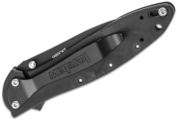 Kershaw 1660 Ken Onion Leek Assisted Flipper Knife 3 inch Bead Blast Plain Blade,