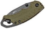 Kershaw 8750 Shuffle II Multi-Function Folding Knife 2.25 inch BlackWashed Tanto Blade, Green Handles