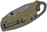 Kershaw 8750 Shuffle II Multi-Function Folding Knife 2.25 inch BlackWashed Tanto Blade, Green Handles