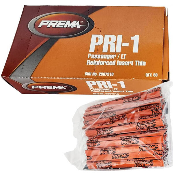 PREMA PRI-1 PremaFill Passenger and Light Truck Tire Plug Inserts - 3-3/4 inches Long, 50 Orange Thin Reinforced Rubber Tire Injury Repair Units