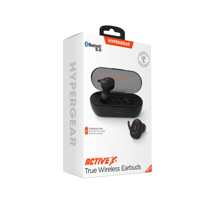 14316: ACTIVE TRUE WIRELESS EARBUDS - BLACK - HYPERGEAR - Image 9