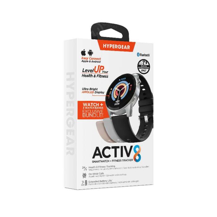 16031: ACTIV8 SMARTWATCH + FITNESS TRACKER - HYPERGEAR - Image 2