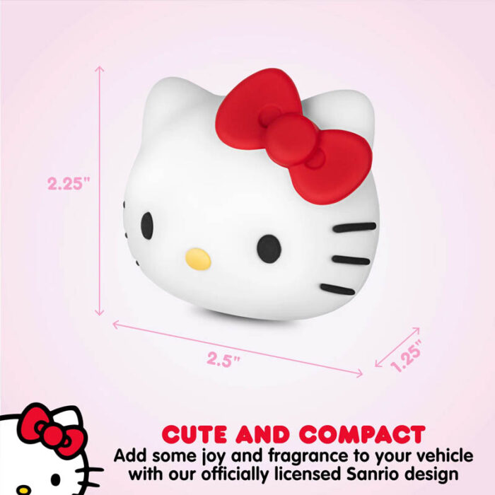 SRAF-1112: HELLO KITTY OIL POD REFILLS VENT CLIP AIR FRESHENER - TROPICAL FRUIT - BDK USA - Image 2