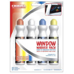 Chroma 00144 4 Color Pack Window Marker