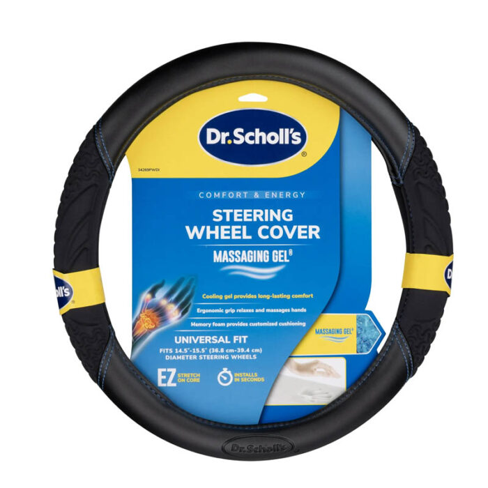 34269 Dr. Scholl's Gel Infused Memory Foam Steering Wheel Cover