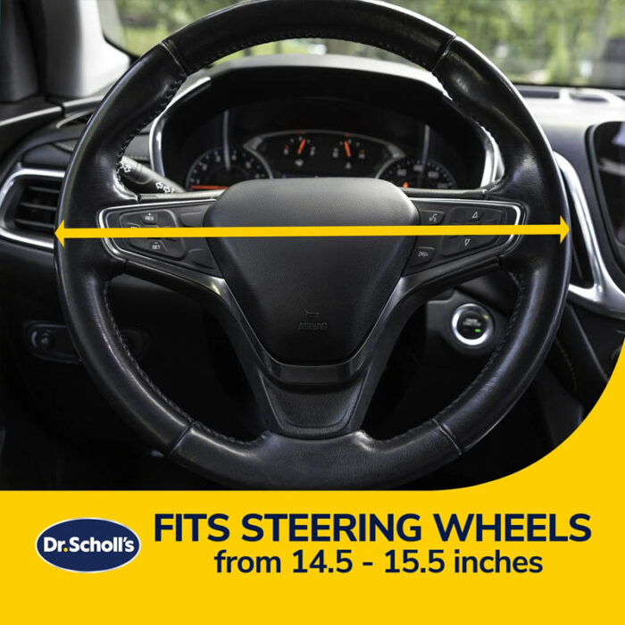 34269 Dr. Scholl's Gel Infused Memory Foam Steering Wheel Cover