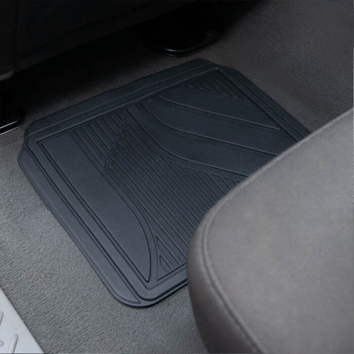 80030 Genuine Dickies 4 Piece Heavy Duty All Weather Floor Mats Black