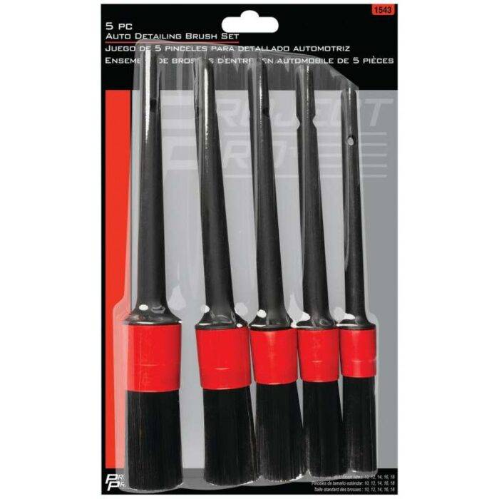 PP1543: 5 PC. AUTO DETAILING BRUSH SET - PROJECT PRO TOOL TABLE - Image 2