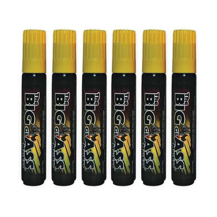 The Big Glass Marker Washable YELLOW Writer - Automotive Car Paint Pen