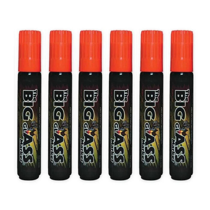 The Big Glass Marker Washable ORANGE Writer - Automotive Car Paint Pen
