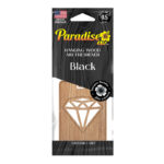 HW-003PK160: PREMIUM WOOD HANGING AIR FRESHENER - BLACK - PARADISE AIR