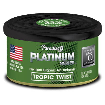 PLEO-013PK160: PLATINUM SERIES EXTREME ORGANIC CAN AIR FRESHENER - TROPICAL TWIST - PARADISE AIR