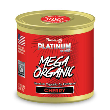 PLMO-48001-Q: PLATINUM SERIES MEGA ORGANIC CAN AIR FRESHENER - CHERRY - PARADISE AIR